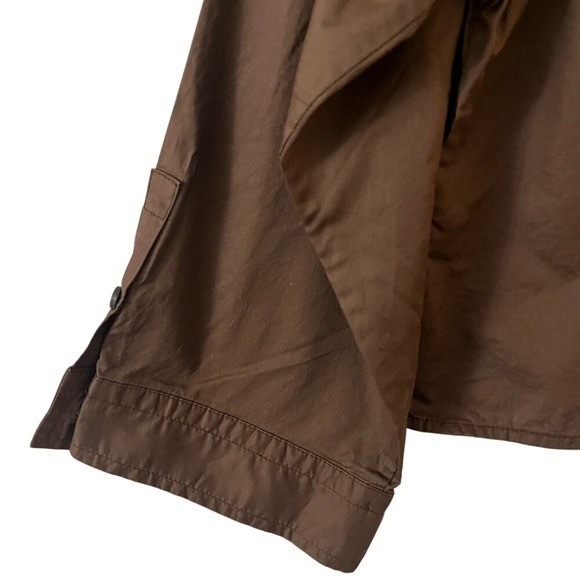 Everlane Shirt Womens Brown Chestnut Cotton Button Front XXS Minimalist NWT - Picture 11 of 13